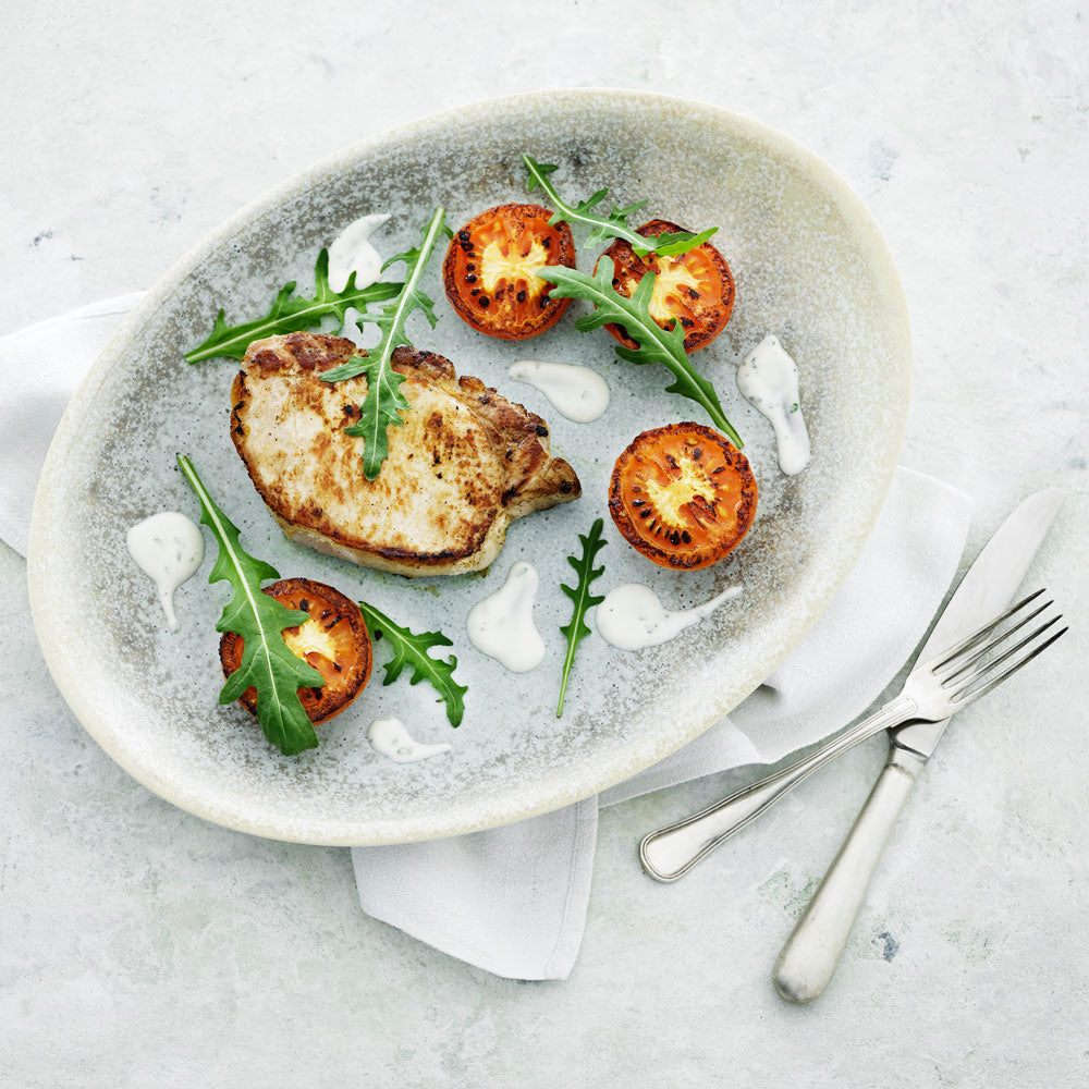 Pork chops with easy to make Bearnaise