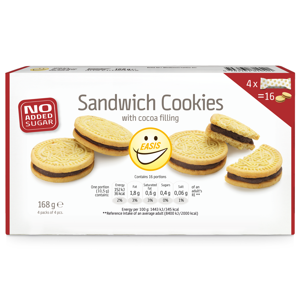 EASIS Sandwich biscuits with cocoa creme