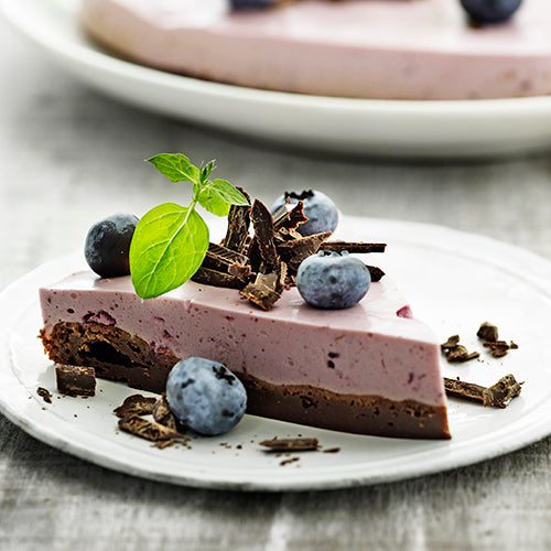 Brownie with Fruit Mousse