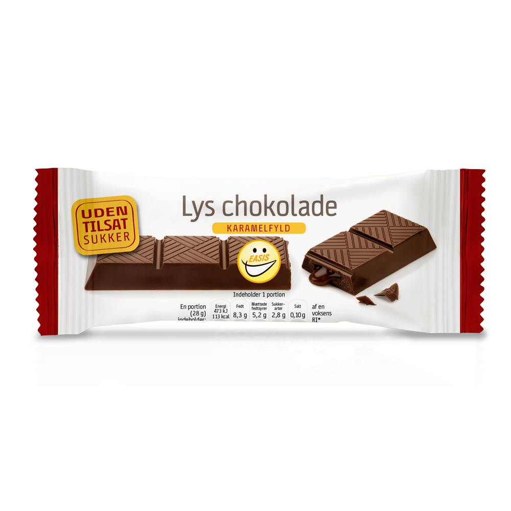 EASIS Milk Chocolate with Caramel filling, 28 g
