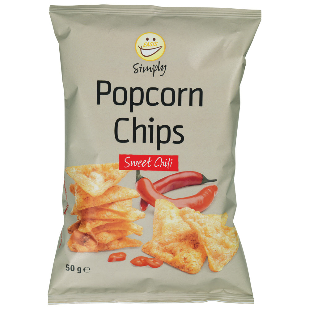 EASIS Simply Popcorn Snack with Sweet Chili, 50 g