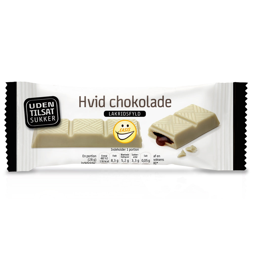 EASIS White Chocolate with Licorice filling 28 g